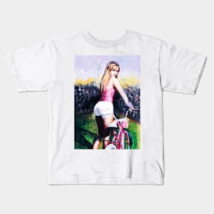 Girl in Pink Kids T-Shirt